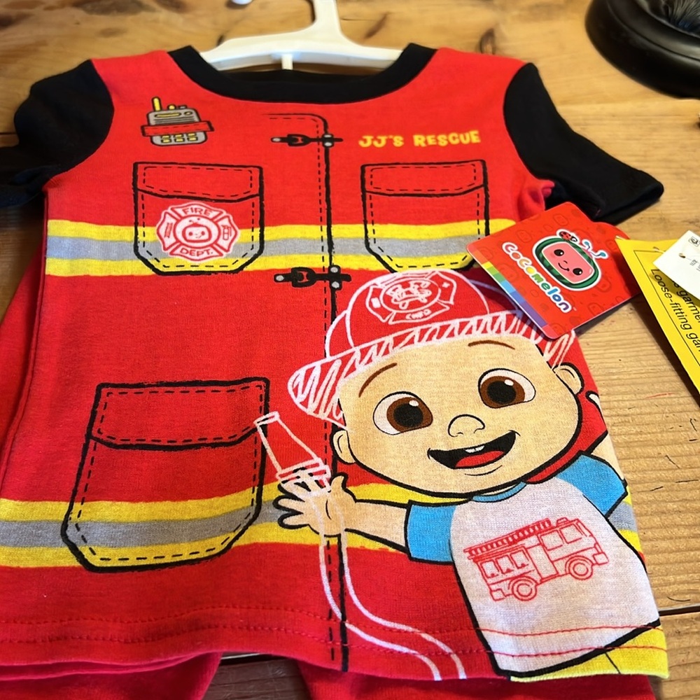 Cocomelon JJs Rescue Firefighter PJ set size 18M  NWT - Picture 15 of 16